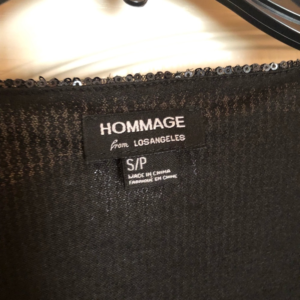 Black Sequin Romper - image 4